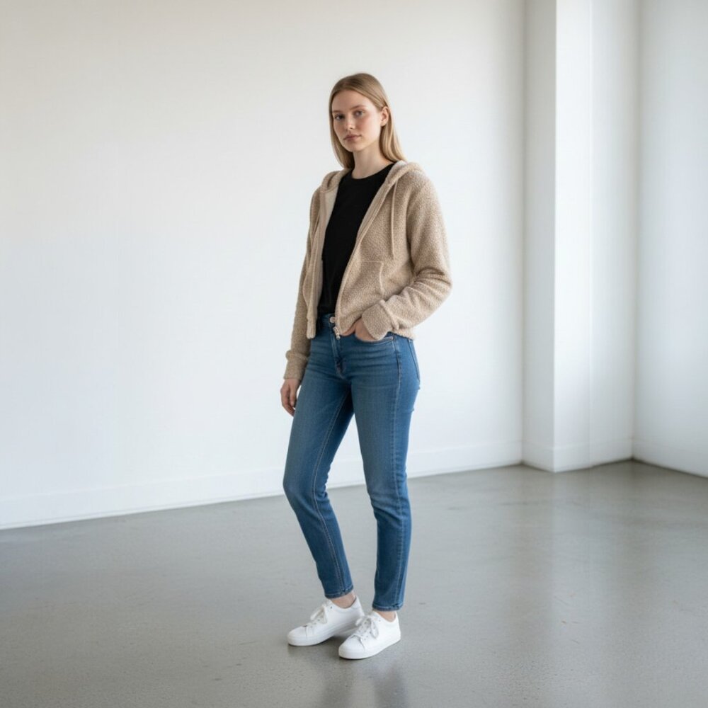 Super Soft Cozy Zip-Front Hoodie